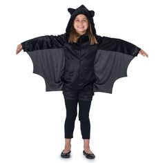 Dress Up America Bat Costume for Kids Bat Costume Kids, Vampire Bat Costume, Bat Wings Costume, Bats For Kids, Indian Dress Up, Bat Costume, Costume For Girls, Cape Costume, Great Halloween Costumes