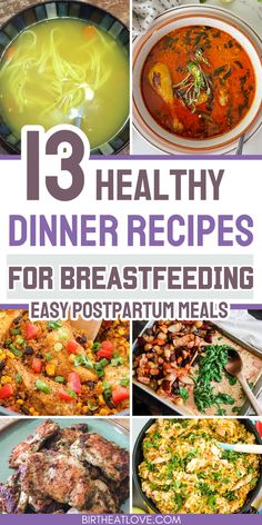 Best Dinners for breastfeeding moms! Looking for healthy dinner recipes that help milk supply? You'll love these dinner recipes for breastfeeding! These breastfeeding meals are made with lactation foods that support breast milk production. Great list of easy dinner recipes for breastfeeding diet! Lactation Foods, Lactation Foods Breastfeeding, Recipes For Breastfeeding Moms, Meals For Breastfeeding Moms, Best Foods For Breastfeeding, Good Meals For Breastfeeding Moms, Meals To Eat While Breastfeeding, Lactation Recipes Healthy