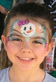 Easy Winter Face Painting, Christmas Face Painting Easy, Christmas Face Painting For Kids, Face Paint Party, Easy Halloween Face Painting, Halloween Makeup For Kids, Face Painting Tips