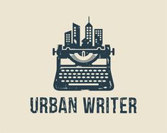 an old typewriter with the words urban writer on it's front and side