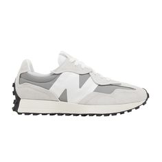 Find NEW BALANCE 327 ' Matter on Editorialist. 327 'Grey Matter' New Balance Shoes 327, New Balance 327, Gray Matters, Please And Thank You, Athleisure Fashion, Grey Shoes, New Balance Shoes, Sneakers Fashion, New Balance