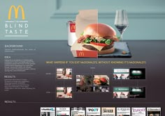 a mcdonald's restaurant website design