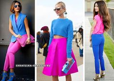 с ярким и насыщенным розовым, фуксией Color Mix, Stylish Outfit, Summer Fun, Color Combinations, Stylish Outfits, New Look, Color Block