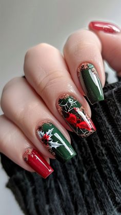 15 Christmas Nails Trendy Styles – Get Ready to Dazzle! 💅 Get ready to shine this holiday season with these Christmas Nails Trendy styles that everyone is raving about! From classic Christmas Nails Acrylic to stunning Christmas Gel Nails, there\'s a look for every occasion. 🎅✨ Looking for festive December Nails or sleek Winter Nails Acrylic? We\'ve got you covered. Embrace the holiday spirit with Xmas Nails and creative Christmas Nail Designs that will take Her Nails to the next level. Try Re... Christmas Nails Trendy, Xmas Nail Designs, Art Noel, Nails Unique, Christmas Tree Nails, Christmas Gel, December Nails, Red Christmas Nails, Christmas Nails Easy