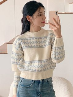 Women's Round Neck Chic Christmas Loose Knit Sweater Beige Casual  Wrist-Length Sleeve Knitwear Colorblock,Geometric,Graphic,Striped,Textured Pattern Pullovers Slight Stretch  Women Clothing, size features are:Bust: ,Length: ,Sleeve Length: Loose Knit Sweater, Loose Knit Sweaters, Chic Christmas, Geometric Graphic, Loose Knit, Beige Sweater, Fall Fashion Trends, Boho Women, Inspiration Mode