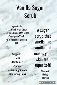 Sugar Body Scrub Diy, Body Scrub Homemade Recipes, Body Scrub Recipes, Diy Body Scrub Recipes, Diy Sugar Scrub Recipe, Gross Things, Diy Sugar Scrub, Body Scrub Recipe