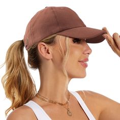 PRICES MAY VARY. 【SATIN LINED CAP】 Lined with silky satin, this curl cap is a unique option to reduce hair friction. As a result, your hair will be smooth, soft and tangle free with this satin lined baseball cap. Now, Say goodbye to the frizzy hair! 【PREMIUM MATRIAL】The baseball hat is made of 100% pre-washed cotton lined with 100% silky satin. The hat is so soft, lightweight and breathable that you can wear comfortably in all seasons. It gives you a classic and fashionable look externally while Baseball Hats For Women Short Hair, Womens Hard Hat Hair, Hats For Oblong Face Shape, Casual Cheap Dad Hat With Short Brim, Medium Hairatyles With Baseball Hats, Ponyback Hat, Hat For Curly Hair, Baseball Cap For Women, Big Curly Hair