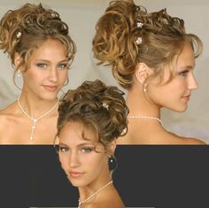 for the wedding Curly Wedding Updo, Curl Hair, Penteado Cabelo Curto, Wedding Hairstyles Updo, Wedding Updo