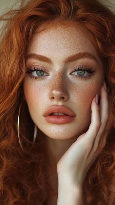 Ginger Hair With Blue Eyes, Makeup For Blue Eyes Red Hair, Red Hair Eyebrows, Red Head Makeup, Redhead Wallpaper, Redhead Inspiration, Makeup For Redheads, Red Head Girl