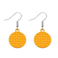 PRICES MAY VARY. Material: Made of High quality stainless steel. It is hypo allergenic and will never tarnish, discolor or rust. Size: Pendant is 1.7 cm (0. 67 inches) TIPS: Manual measuring permissible error. Fun and quirky accessories for any waffle lovers. This toasted waffle earrings is inspired by two noteworthy chicks: Leslie Knope & Eleven. Your waffle earrings will keep you working hard for your small town or for our entire dimension! Show your love for all things stranger with these Waf Leslie Knope, Quirky Earrings, Take A Shower, Velvet Bag, Engraved Jewelry, Fun Earrings, Earring Gifts, Waffles, Shoe Jewelry