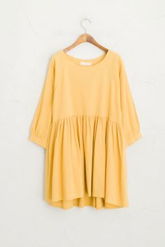 Linen Baby Doll Dress, Mustard Áo Blu, Doll Aesthetic, Aesthetic Dress, Casual Chique, Baby Doll Dress, Mode Inspo, Mellow Yellow, Mode Inspiration