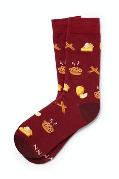 You are the apple of my pie Casual Socks For Fall, Casual Socks As A Gift For Fall, Casual Socks As Gift For Fall, Casual Socks For Fall Gift, Apple Clothes, Apple Watch Bands Fashion, Silly Socks, Gamine Style, Unique Socks