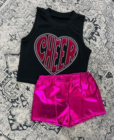 Cheer crop top and shorts.  Gorgeous  detailing. Items are made to order.  No exchanges or refunds. Summer Casual Cheerleading Crop Top, Summer Casual Crop Top For Cheerleading, Casual Summer Crop Top For Cheerleading, Trendy Short Crop Top, Cheer Practice, Orange Grove, Girls Sports, Crop Top And Shorts, Sport Girl