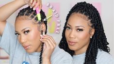 VERSATILE BRAIDLESS ILLUSION CROCHET PASSION TWIST FT. TOYOTRESS Crochet Twist Hairstyles, Crochet Passion Twist, Best Crochet Hair, Human Hair Crochet Braids, Braidless Crochet, Crochet Hair Styles Freetress, Curly Crochet Hair Styles, Crochet Braid Styles