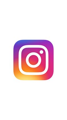 the instagram logo is shown in purple and pink colors, with an instagram icon above