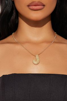 J Necklace Gold, J Letter Necklace, J Necklace Initial, Bubble Initial Necklace, Bubble Letter, Search By Photo, J Necklace, Bubble Necklaces, Initial Pendant Necklace