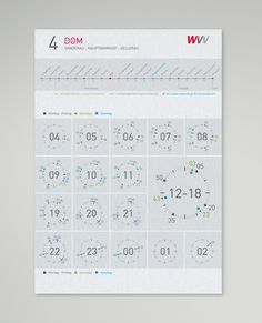 a white calendar with numbers and times on it