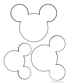 mickey mouse cut out from paper to make it look like he is ready for his birthday