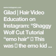 Gilad | Hair Video Education on Instagram: "Shaggy Wolf Cut Tutorial “emo hair” 🐺 

This was 💯 the emo kid vibe back in the day. I love this haircut for clients with wavy or curly hair who love to air dry and are looking for volume and shaggy texture.  It also looks beautiful on straight hair, especially when you enhance the texture with @kenraprofessional Luxe Shine Oil. 

Do you remember wearing this cut? Let me know! 🥰

@arcscissors Paragon ll

#haircut #hairtutorial #kenraprofessional #hairvideo #haircuttutorial #haircutvideo #hairstyles #wavyhair #emohair #scenehair #althair #wolfcut #shaghaircut #hairtutorials #howtobeauty #hairstyles #hairstyleideas" Wolf Cut Tutorial, Shaggy Wolf Cut, Wavy Or Curly Hair, Wolf Cut, Emo Kid, Emo Hair, Shag Haircut, Scene Hair, Do You Remember