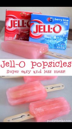 jello popsicles are easy to make and so delicious they're ready in minutes