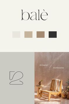 the logo for an artisan homewares brand is shown in three different colors