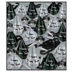 SilverGrandAssortedfor100Theme:NewYearsPartyAssortments&AssortmentofGoods1908319 New Year's Eve Celebrations, Silver Party, Party Kits, Party Kit, New Year’s Eve, Eve Parties, Party Guests, Party Items, New Years Eve Party