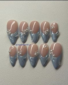 Soft Gel Tips, Ocean Nails, Tulip Nails, Nail Drawing, Polygel Nails