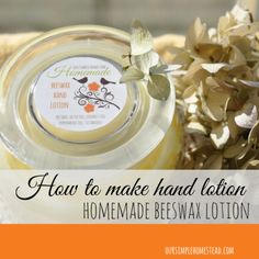 Learning how to make hand lotion is very simple, and with a few easy steps you can make your own lotion as well. Diy Toiletries, Perfume Recipes, Natural Body Care, Virgin Coconut Oil, Beauty Recipe, Homemade Beauty Products, Diy Natural Products