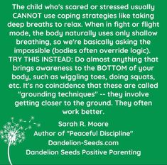 Grounding Techniques, Dandelion Seed, Coping Strategies, Coping Skills, Positive Parenting, Adaptation, Logic, Parenting, Bring It On