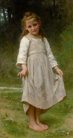 Adolphe Bouguereau, William Adolphe, French Kids, William Adolphe Bouguereau, Child Art, Winsor Newton, A4 Poster, Linen Canvas, Art Appreciation