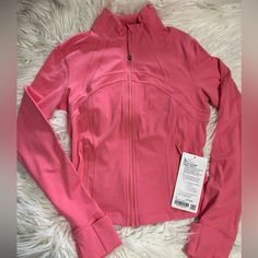 Lululemon Define Cropped Jacket *Nulu Color: Sakura Pink Size: 8 Nwt!! Pink Lululemon Jacket, Dr Wardrobe, Pink Lululemon, Lululemon Define, Lululemon Define Jacket, Define Jacket, Lululemon Jacket, Fame Dr, Cropped Jacket