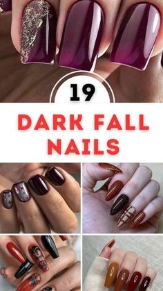 Fall Nail Coffin Designs, Dark Fall Acrylic Nails, Fall Nail Designs 2024 Square, Sept Nails 2024, Fall Nails Acrylic Square, 2024 Fall Nail Trends, Fall Nails 2024 Color Trends, Fall Nails Acrylic Almond, Fall Nail Designs Almond Shape