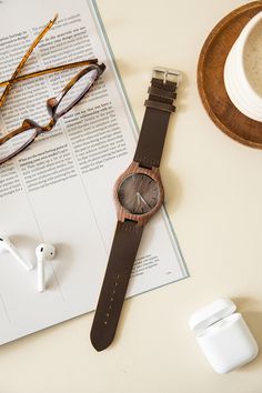 Engraved Watch Wooden Watch Mens Gift Personalized Watch - Etsy Everyday Brown Quartz Watches, Brown Quartz Watches For Everyday, Brown Quartz Watches For Everyday Use, Brown Everyday Watches With Subdials, Brown Everyday Watches, Everyday Brown Watch With Round Dial, Brown Chronograph Watch With Round Dial As Gift, Brown Analog Display Watches, Brown Analog Watch For Everyday Use