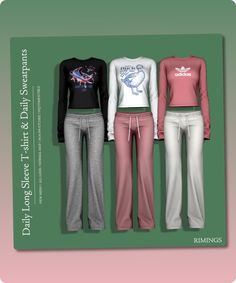 Sims 4 Clothing CC: Comfortable Daily Wear Female Sleepwear, Sims 4 Decades Challenge, Sims 4 Cheats, Female Pants, Sims 4 Black Hair, Sims 4 Cas Mods, Sims 4 Cc Makeup, Sims 4 Expansions, Sims 4 Gameplay