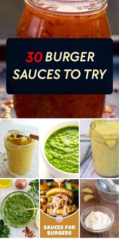 30 burgerer sauces to try