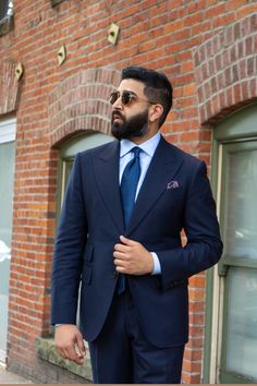 Blue Suit Outfit, Blue Mens Suit, Custom Suits Men, Made To Measure Suits, Suit Outfit, Suits Wedding, Custom Suits, Bespoke Suit, Tuxedo Wedding