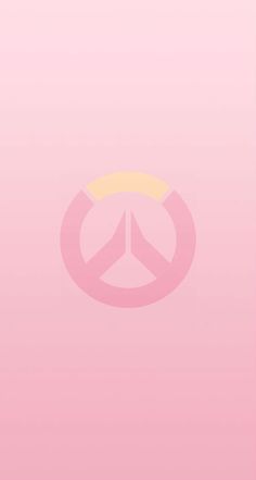 a pink background with a peace sign on it