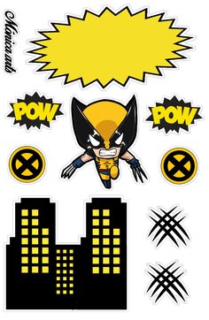 Topper de bolo Wolverine How To Draw Wolverine, Wolverine Cake, Wolverine Cartoon, Deadpool Birthday, Superhero Coloring Pages, Superhero Coloring, Birthday Cake Topper Printable, Mens Birthday Party, Logan Wolverine