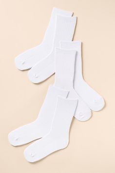 Set of three socks Viscose, polyester, elastane Imported | Trouser Socks, Set of 3 by Anthropologie in White, Women's, Polyester/Viscose/Elastane Trouser Socks, Women's Accessories, Anthropologie, Tights, Socks, Trousers, Luxury Fashion, Grey, White