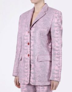 Sies Marjan Molly Embossed Lizard Oversized Pink Blazer and Pants (Size XS/S) Pants Size 2. Sies Marjan, Pink Blazer, Men's Blazer, Vest Jacket, Women's Blazer, Size 2, Women Accessories, Blazer, Clothes For Women