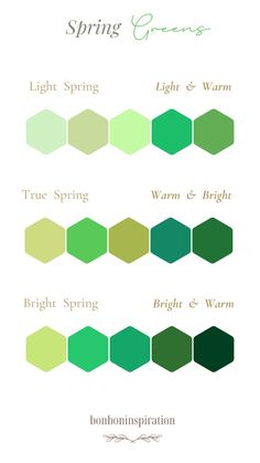 the color scheme for spring green