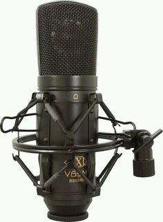 an old fashioned microphone on a white background