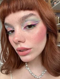 Make Up Aesthetic, Up Aesthetic, Artsy Makeup, Funky Makeup, Expensive Makeup, Rave Makeup, Magical Makeup, Ethereal Makeup, Unique Makeup