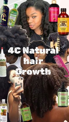 Hairgrowth Natural Hair 4c, 4c Hair Growth Oil, Best Oils For 4c Hair Growth, How To Care For 4c Natural Hair, 1 Year Natural Hair Growth, 4c Hair Tips For Growth, Hair Growth Oils For Natural Hair 4c, Black Hair Products For Growth, 4c Natural Hair Growth Tips