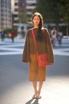 Sarah Linh Tran, Vanessa Jackman, Christophe Lemaire, Midi Dress Fall, Silk Wrap Dresses, Inspired Outfits, Fashion Street, New York Fashion Week