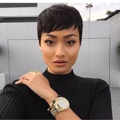 Human Amethyst, Black Pixie Cut, Black Pixie, Short Cut Wigs, Short Curly Pixie, Brazilian Hair Wigs, Micah Gianneli, Natural Hair Wigs, Natural Black Women