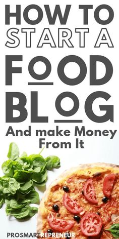 the cover of how to start a food blog and make money from it