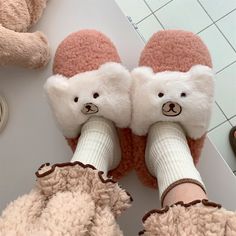 Slip into the ultimate slippers this season! An adorable looking super comfy slippers with a cute little bear on them. Patrice Cute Bear Fluffy Slippers are the perfect fit for every day, whether you’re hanging out with your friends or just out for a sleepover. They are made from high-quality PVC materials, and the soles are slip-resistant, making them perfect for wet surfaces too. Features: Style Closed toe Design Cartoon animals Sole material PVC Vamp material Soft and comfy fluffy fabric Seas Cute Bear Plush, Slipper For Women, Casual Shoes Women Flats, Plush Shoes, Bear Slippers, White Teddy Bear, Beige Boots, Teddy Dog, Animal Slippers