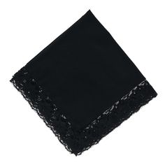 This black lace handkerchief would make a beautiful gift or can be used for a formal affair. It can also be embroidered to personalize it for a special occasion. Made of 100% Cotton Black Handkerchief, Filigree Border, Bohemian Elephant, Lace Handkerchief, Tie Dye Scarves, Easter Prints, Printing On Burlap, American Flag Print, Blue Tassel