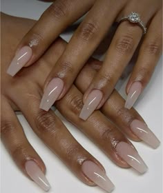 Acrylic Nails Nude, Fancy Nails Designs, Work Nails, Nail Swag, Short Acrylic Nails Designs, Neutral Nails, Square Acrylic Nails